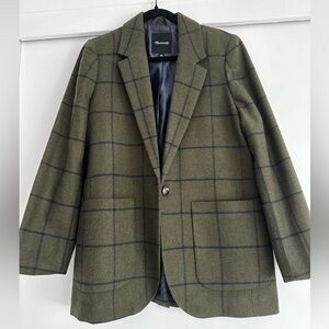 Madewell Oversized Wool Larsen Blazer